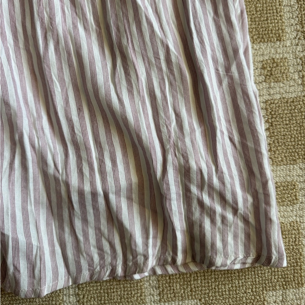 Joyana Smocked Maxi Sundress Boho Cottagecore Summer Dress Pink Stripe Medium - Picture 7 of 7